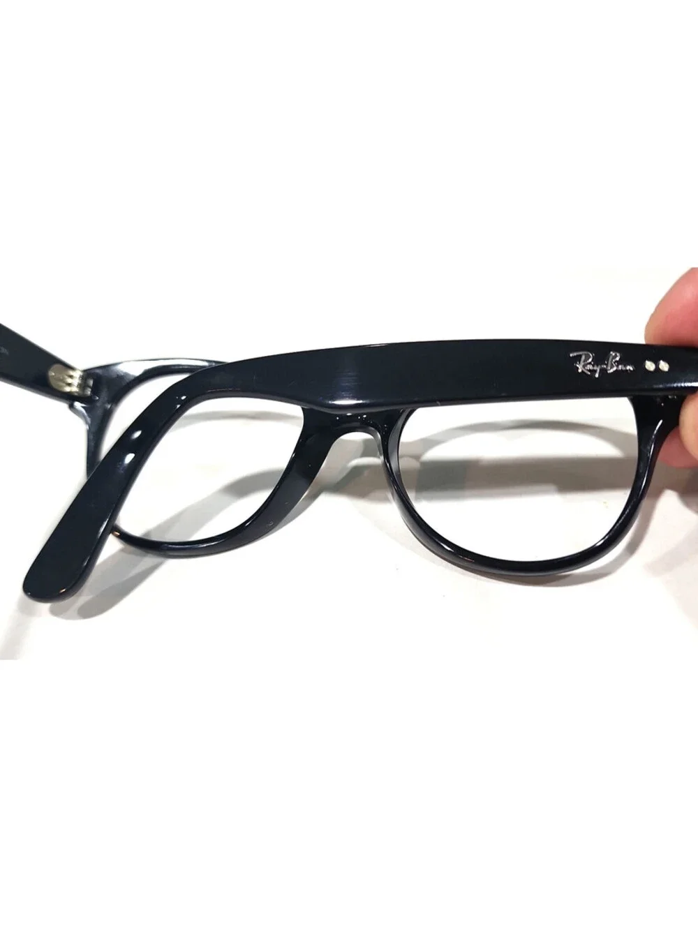 Ray Ban RB4141 601 Black Round Sunglasses Frame Italy